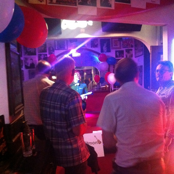 Ukulele Simon performing in a small Norwich pub I'm beginning to think of almost as a local