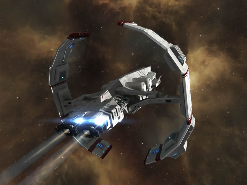 The Astero, a prime choice of ship for exploration in the video game EVE Online